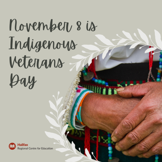 Indigenous Veterans Day November 8th 