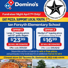 Domino's Pizza Fundraiser Night